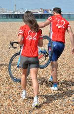 PIPPA MIDDLETON at London to Brighton Bike Ride for British Heart Foundation