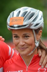 PIPPA MIDDLETON at London to Brighton Bike Ride for British Heart Foundation
