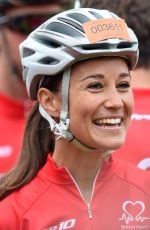 PIPPA MIDDLETON at London to Brighton Bike Ride for British Heart Foundation