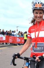 PIPPA MIDDLETON at London to Brighton Bike Ride for British Heart Foundation