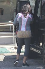 Pregnant NAYA RIVERA Out and About in Los Angeles 06/19/2015