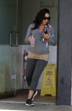 Pregnant NAYA RIVERA Out and About in Los Angeles 06/19/2015