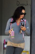 Pregnant NAYA RIVERA Out and About in Los Angeles 06/19/2015