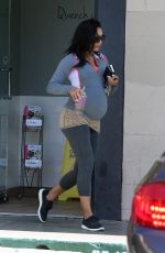 Pregnant NAYA RIVERA Out and About in Los Angeles 06/19/2015