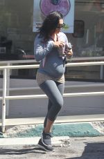 Pregnant NAYA RIVERA Out and About in Los Angeles 06/19/2015