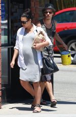 Pregnant NAYA RIVERA Out Shopping in Los Angeles 06/20/2015