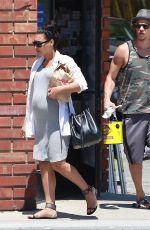 Pregnant NAYA RIVERA Out Shopping in Los Angeles 06/20/2015