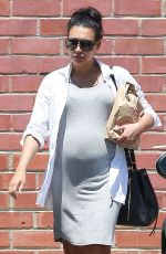Pregnant NAYA RIVERA Out Shopping in Los Angeles 06/20/2015