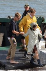 RACHEL WISZ on the Set of Donald Crowhurst Story in Teignmouth 06/03/2015