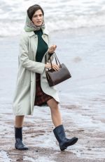 RACHEL WISZ on the Set of Donald Crowhurst Story in Teignmouth 06/03/2015
