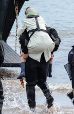 RACHEL WISZ on the Set of Donald Crowhurst Story in Teignmouth 06/03/2015