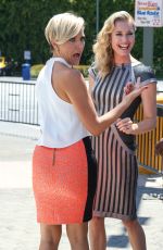 REBECCA ROMIJN on the Set of Extra in Universal City