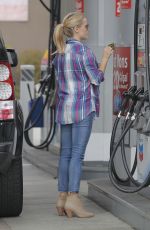 REESE WITHERSPOON at a Gas Station in Brentwood 06/13/2015