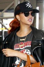 RIHANNA Arrives at Los Angeles International Airport 06/14/2015