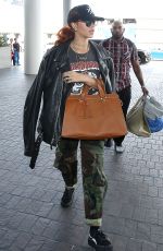 RIHANNA Arrives at Los Angeles International Airport 06/14/2015