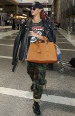 RIHANNA Arrives at Los Angeles International Airport 06/14/2015