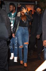 RIHANNA Out for Dinner in New York 06/01/2015