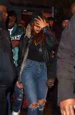 RIHANNA Out for Dinner in New York 06/01/2015