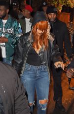 RIHANNA Out for Dinner in New York 06/01/2015