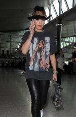 RITA ORA Arrives at Heathrow Airport in London 06/02/2015