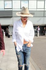 RITA ORA Arrives at Heathrow Airport in London 06/24/2015