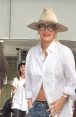 RITA ORA Arrives at Heathrow Airport in London 06/24/2015