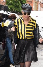 RITA ORA Arrives at Kiss FM Studios in London 06/12/2015