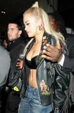 RITA ORA Leaves Libertine Nightclub in London 06/28/2015