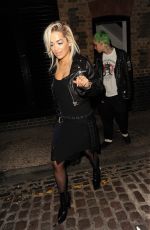 RITA ORA Night Out in London 06/12/2015