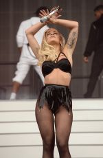 RITA ORA Performs at New Look Wireless Birthday Party in Finsbury Park in London