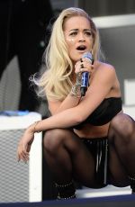 RITA ORA Performs at New Look Wireless Birthday Party in Finsbury Park in London