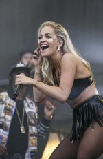 RITA ORA Performs at New Look Wireless Birthday Party in Finsbury Park in London