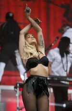 RITA ORA Performs at New Look Wireless Birthday Party in Finsbury Park in London