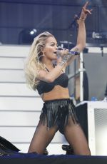 RITA ORA Performs at New Look Wireless Birthday Party in Finsbury Park in London