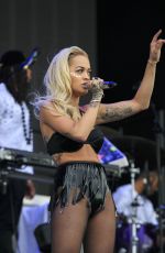 RITA ORA Performs at New Look Wireless Birthday Party in Finsbury Park in London
