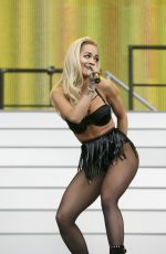 RITA ORA Performs at New Look Wireless Birthday Party in Finsbury Park in London
