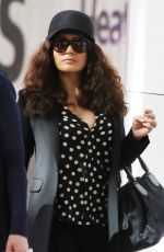 SALMA HAYEK Arrives at Heathrow Airport in London 06/24/2015