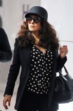 SALMA HAYEK Arrives at Heathrow Airport in London 06/24/2015