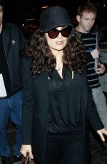 SALMA HAYEK Arrives at Los Angeles International Airport 06/23/2015