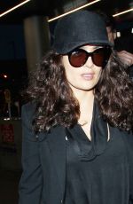 SALMA HAYEK Arrives at Los Angeles International Airport 06/23/2015