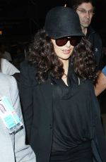 SALMA HAYEK Arrives at Los Angeles International Airport 06/23/2015