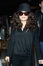 SALMA HAYEK Arrives at Los Angeles International Airport 06/23/2015
