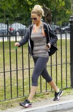 SARAH HARDING Leaves a Gym in North London 06/12/2015