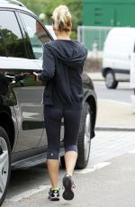 SARAH HARDING Leaves a Gym in North London 06/12/2015