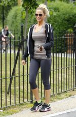 SARAH HARDING Leaves a Gym in North London 06/12/2015