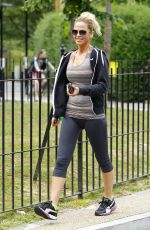 SARAH HARDING Leaves a Gym in North London 06/12/2015