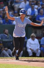 SELENA GOMEZ at Big Slick Celebrity Softball in Kansas City 06/19/2015