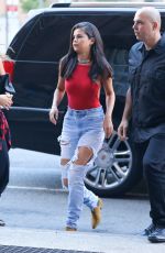SELENA GOMEZ in Ripped Jeans Out and About in New York 06/22/2015