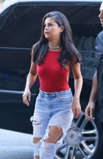 SELENA GOMEZ in Ripped Jeans Out and About in New York 06/22/2015
