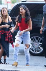 SELENA GOMEZ in Ripped Jeans Out and About in New York 06/22/2015
